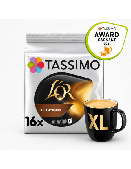 Tassimo XL Intense 16 dosettes Face