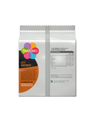Tassimo® Columbus – Latte Macchiato – 8 dosettes